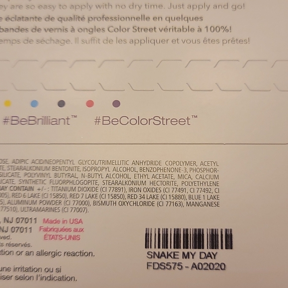 Color street " snake my day " nail set - Picture 2 of 3